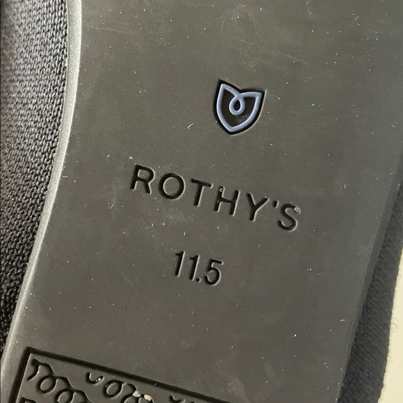 Rothy's Women’s 11.5 Black Flats Good Used Condition - Picture 4 of 12